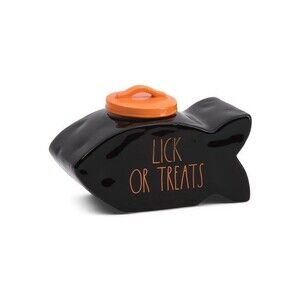 Rae Dunn Lick Or Tricks Fish Shaped Canister